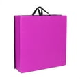 thumbnail image 6 of Matladin 6' Folding Tri-fold Gymnastics Gym Exercise Aerobics Mat, 6ft x 2ft x 2in PU Leather Tumbling Mats for Yoga Cheer leading(Purple), 6 of 8