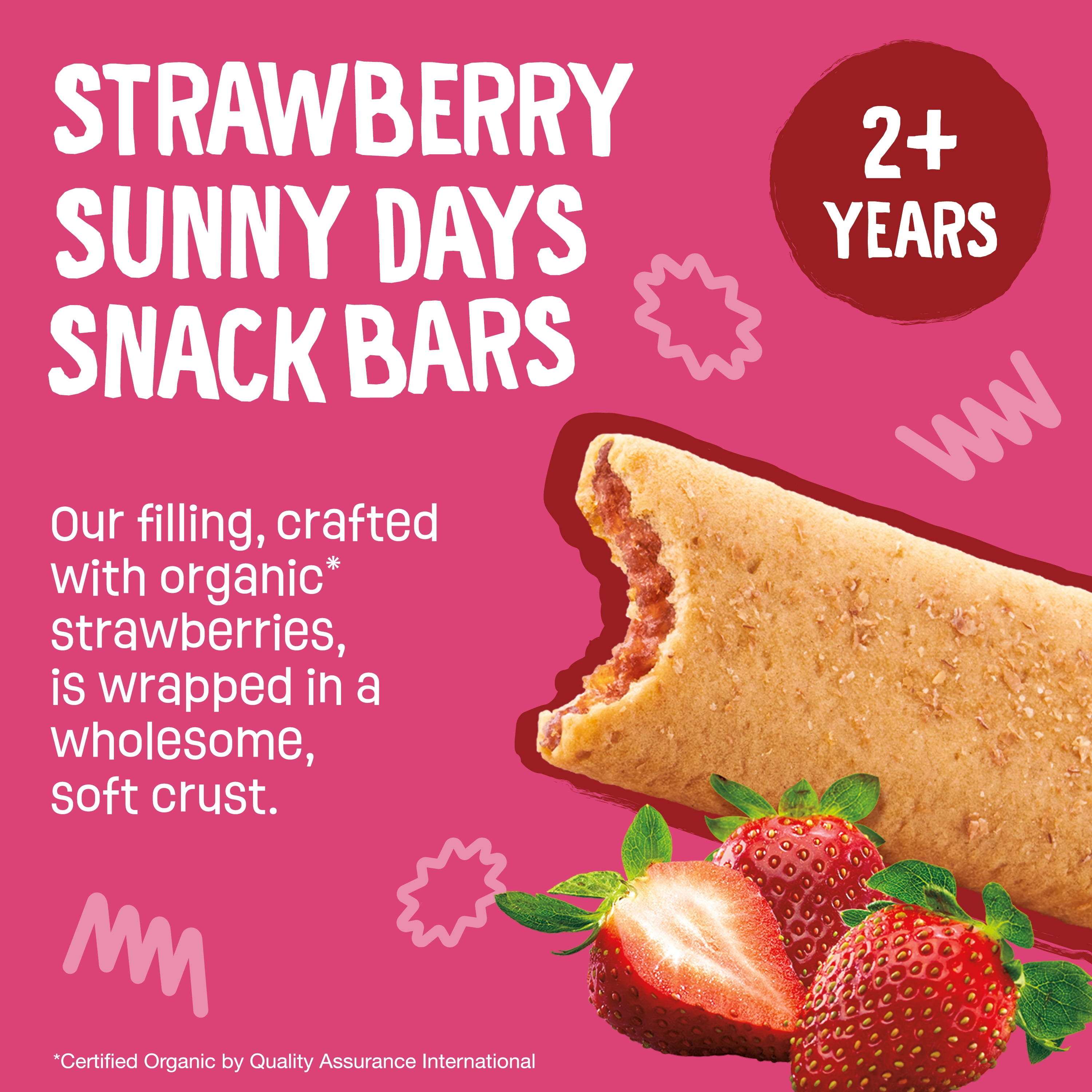 Earth's Best Organic Sesame Street Strawberry Sunny Days Snack Bars, 16 Count, 12.6 oz. Box