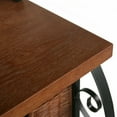thumbnail image 5 of Iron/Wicker Bakers Rack, 5 of 5