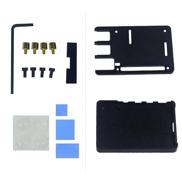 For Raspberry Pi 4 Model B Case CNC Aluminum Case Ultra-Thin Shell, B