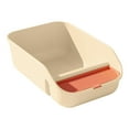 thumbnail image 1 of Extra Large Cat Litter Plastic Semi Enclosed Open Design High Back Low Front Dogs Cats Indoor Toilet Tray, 1 of 3