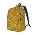 thumbnail image 2 of Balery Gold Glitter Vintage Canvas Backpack for Men and Women - Large Capacity, Durable Travel Laptop Bag for School, Work, Hiking, and Outdoor Activities, 2 of 7