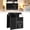 Black_43.3 x 35.4 In, variant on Dustproof Clothes Rack Cover Expandable Hanging Closet Cover Shoulder Dust Cover with Visual Window Tape Closure, Clothes Protector for Coats Suits Dresses Shirts 43.3 X 35.4 Inch