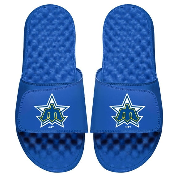 Youth ISlide Royal Seattle Mariners Cooperstown Logo Slide Sandals