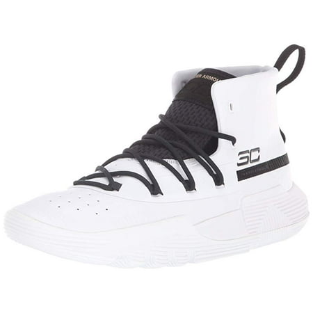 Under Armour Men's SC 3ZER0 II Basketball Shoe, White/Black, 12 D(M)