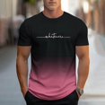 thumbnail image 2 of Wavsuf Plain T Shirts Men Short Tees Sleeve Elasticity Fashionable Tight Round Neck Undershirt T Shirt Pink Size 3XL, 2 of 6