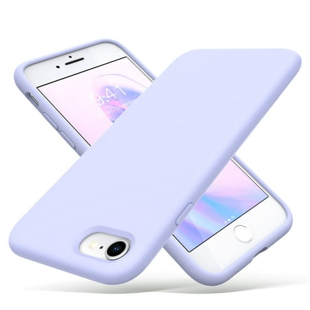 ULAK iPhone SE 2022 2020 Case, iPhone 8 7 Case, Shockproof Slim Gel Liquid Silicone Phone Case for Apple iPhone SE 3rd 2nd Generation /8/7, Purple