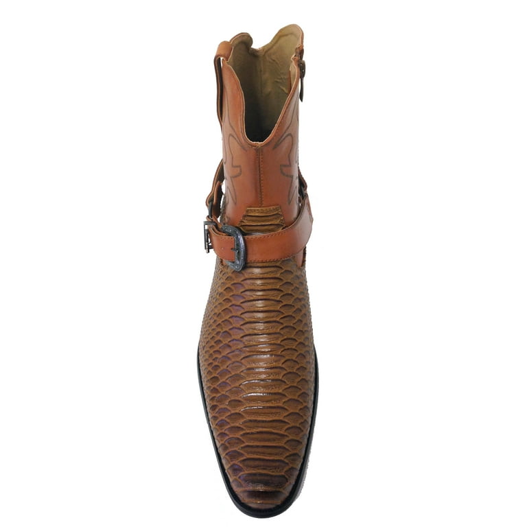 Mens snakeskin deals dress boots