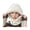 One Size B, variant on Outdoor Headgear Solid Color Plush Trim Windproof Warm Face Guard Scarf Hat Skiing Hiking Biking Winter Sports Headwear