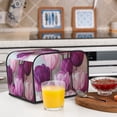 thumbnail image 6 of Goofa Purple And Pink Tulip Bouquet Print Toaster Cover 4 Slice, Four Slice Bread Machine Cover Quilted Toaster Covers Bread Maker Cover Kitchen Appliance Cover, 6 of 7