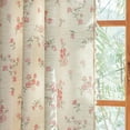 thumbnail image 5 of Vireellx Leaves Curtains for Living Room 84 Inch Length 2 Panels Set Semi Sheer Boho Drapes Green Farmhouse Tassel Rod Pocket Window Curtain Panels Bedroom Rustic Country Botanical Window Treatment, 5 of 7