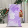 thumbnail image 6 of ZICANCN Christmas Gift Bags, Abstract Pastel Violet Painting Reusable Fabric Drawstring Storage Bags with Drawstring, Small Size, 6 of 7