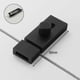 thumbnail image 2 of Door Bolt Latch, Slide Bolt Latch,aluminum Alloyslide Latch Lock, Thickened Stainless Steel Sliding Lock compatible with Door, Brush(black 80mm)-B4, 2 of 5