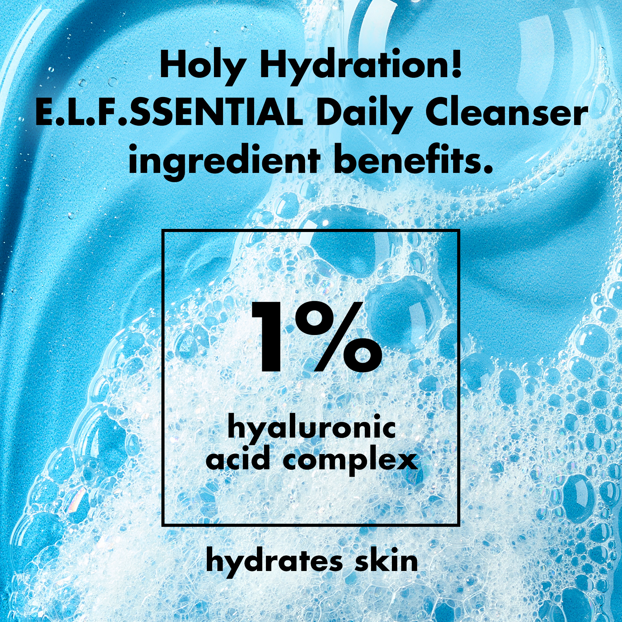 e.l.f. SKIN Holy Hydration Daily Cleanser with Hyaluronic Acid photo 5