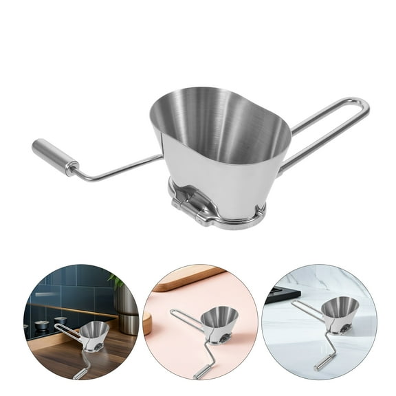 Homoyoyo Stainless Steel Manual Food Chopper with Hand Crank and Roller Mincer for Meat and Vegetable Preparation in Kitchen