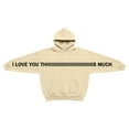 thumbnail image 4 of Drie Plain Hoodies for Women Women's Long Sleeve Oversized Pullover Solid Color Hoodie Fall Winter Sweatshirt with Pocket Beige,2XL, 4 of 4
