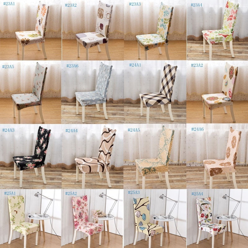 Removable Chair Protector Stretch Slipcovers Short Dining Room Stool Seat CoverS