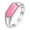 Silver, variant on Pink Gemstone Rings for Women Gold/Silver Plated Dainty Elegant Square Stainless Steel Personalized Statement Small Simple Charm Jewelry Gold Size 9