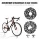 thumbnail image 4 of Tapones de cinta para manillar de bicicleta de carretera, goma antideslizante, cinturón para manillar de bicicleta, vendaje de esponja, 9x9x3cm, 2 uds., 4 of 4
