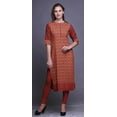 thumbnail image 2 of Bimba Tuniques Droites pour Femmes Kurta Imprimée Tunique d'Été, 2 of 6