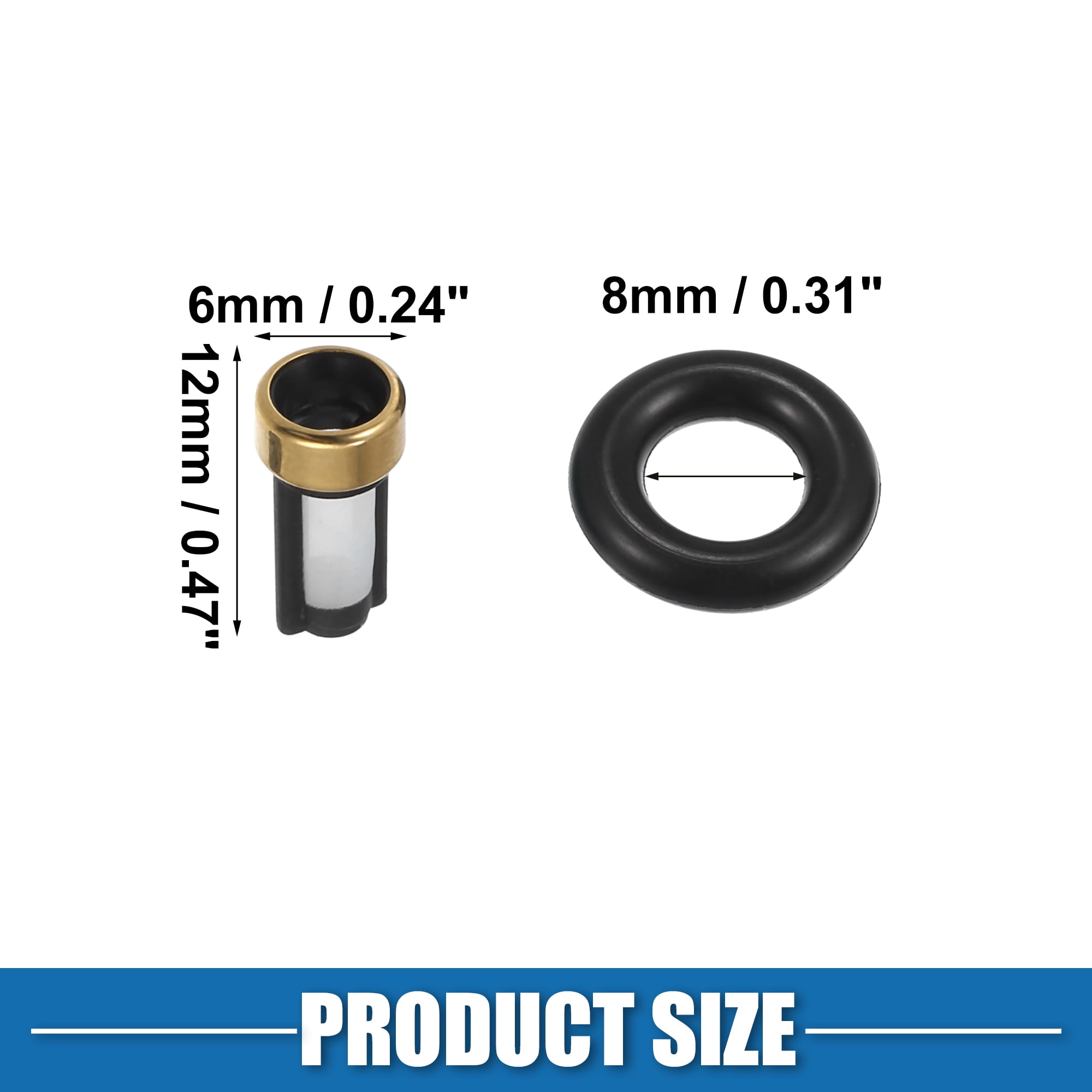 Unique Bargains Fuel Injector O Rings Seals Repair Kit for Dodge 1500 1996-1999