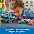 thumbnail image 4 of LEGO City Race Car and Car Carrier Truck Building Toys - Race Car Toys for Kids, Boys & Girls, Ages 6+ - Gift for Birthdays - 60406, 4 of 9