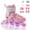 Pink, variant on JUANYU Adjustable Inline Skates for Women and Girls,Boy's Featuring Illuminated Wheels Skates, Great for Outdoor Sports,Purple
