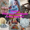 thumbnail image 4 of Baby Suction Bowl, Children Compartment Divided Plate Dish Bowl Silicone Suction Plate, 4 of 4