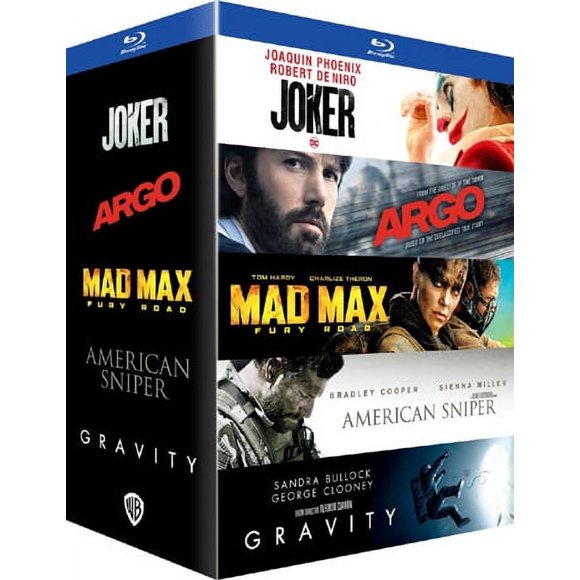 Best of the Decade - 5-Disc BoxSet ( Joker / Argo / Mad Max: Fury Road / American Sniper / Gravity ) [ Blu-Ray, Reg.A/B/C Import - France ]