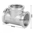 thumbnail image 4 of Easy Install No Leakage Tee Connector, Wear-resistant Threaded Pipe Connector, For Building Materials Hardware Plumbing Gas 1in X 1in X 1in Female Thread, 4 of 8