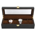 thumbnail image 4 of Watch Display Storage Case, Glass Topped Watches Organizer Storage Watch Box Organizer For Men Solid Wood  For Men Fathers Day Gift, 4 of 8