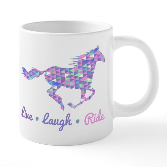 CafePress - Horse Riding Mugs - 20 Oz White Ceramic Mega Mug