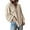Apricot, variant on Womens Fall Fashion Long Sleeve Shirts Casual V Neck Ribbed Knit Blouses Pullover Trendy Loose Fit Tunic Tops