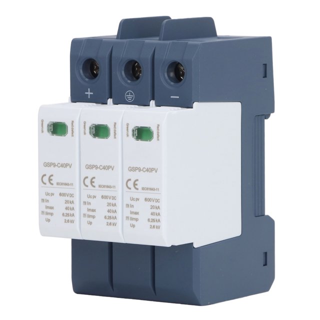 Protecteur de Surtension PC Ignifuge Grand Décharge Réponse Rapide Dispositif de Protection contre les Surtensions 40KA 3P 600VDC