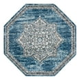 thumbnail image 2 of Unique Loom Nyla Collection Area Rug - Smile (7' Octagon Blue/Light Blue), 2 of 6
