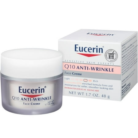 - Eucerin Q10 Anti-Wrinkle Sensitive Skin Creme 1.70oz Each