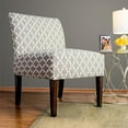thumbnail image 2 of MJL Furniure Designs SAMANTHA Fulton Solid Wood Ikat Accent Chair by MJL Furniture Designs Brown, 2 of 5