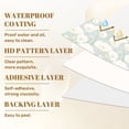 thumbnail image 6 of Peel and Stick Wallpaper Flower Seamless Elegant Gold Spring Decor Soft Blue Wall Mural 17.7in x 9.8ft Self Adhesive Removable Wall Paper Renter Friendly Wallpaper for Nursery Bedroom Cabinets, 6 of 8