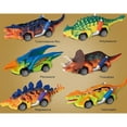 thumbnail image 3 of Fangsheng Dinosaur Toys for Kids 3-5 Pull Back Cars 6 Pack - Dino Trucks Toys for 3 4 5 Year Old Boys Birthday, 3 of 6