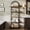 Brown, variant on Home 71" Bookshelf 5 Tier Bookcase Arched Display Racks Tall Bookshelf Freestanding Open Storage Shelf with Sturdy Metal Frame for Bedroom Living Room Home Office Bathroom Retro Color