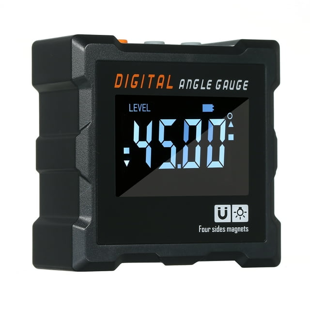 Digital level protractor inclinometer magnetic level angle meter angle measuring instrument spirit level woodworking/construction/automotive angle measuring tool