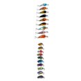 thumbnail image 1 of 19pcs señuelos de pesca de pececillos realistas cebo de natación señuelos duros aparejos de bajo, 1 of 9