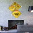 thumbnail image 2 of Cassie's Room Sign Vintage Crossing Zone Xing | Indoor/Outdoor Plastic | 14" Tall rustic kids bedroom decor door children's name boy girl, 2 of 3