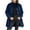 Navy, variant on HongQid Women's Fall Corduroy Jacket with Hood Casual Button Down Hooded Loose Corduroy Jackets with Pockets