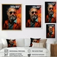 thumbnail image 4 of Designart "Coral Portrait Of Coppola II" Pop Art Wall Art Prints, 4 of 7