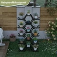 thumbnail image 6 of Outdoor Plant Stand Plant Shelf, 5-Tier Large Heavy Duty Metal Plant Stand for Multiple Flower Planter Holder, Waterproof Plant Rack for Living Room,Balcony,Garden,Patio,Black (Black), 6 of 8