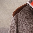 thumbnail image 4 of XMMSWDLA Sales Clearance Blousse for Men Patchwork Long Sleeve Knitting Hooded Cardigan Zipper Coats, 4 of 6