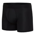 thumbnail image 1 of Comfyballs No Show Cotton Long Boxer - Black, 1 of 7