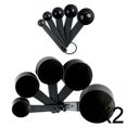 thumbnail image 1 of 5x10x Cucharas y tazas medidoras Cucharas de café Cucharadita con escala Negro 2 piezas, 1 of 8