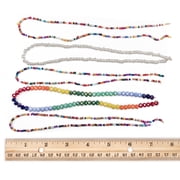 Cousin DIY 5-Strand Rainbow Seed Bead and Rondelle Necklace, 35 in, Adult Unisex